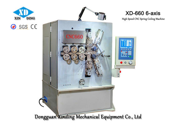 XD-660 Yaylar Hassas Yapmak İçin 6 Eksenli Yüksek Hızlı CNC Yay Sarma Makinesi
