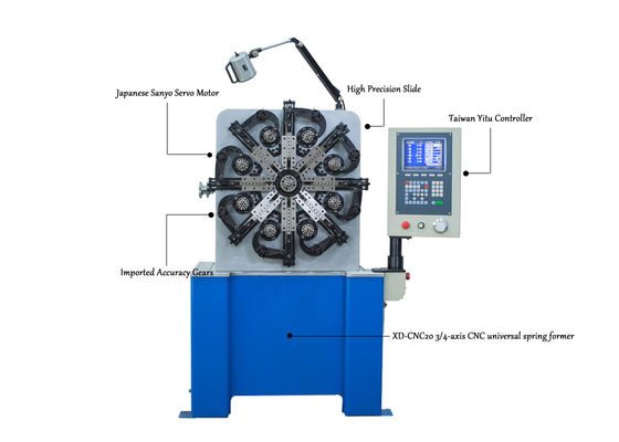 Enerji - tasarrufu CNC Tel Şekillendirme Makinesi Çapı 0.30 - 2.30mm 950kgs CE, ISO