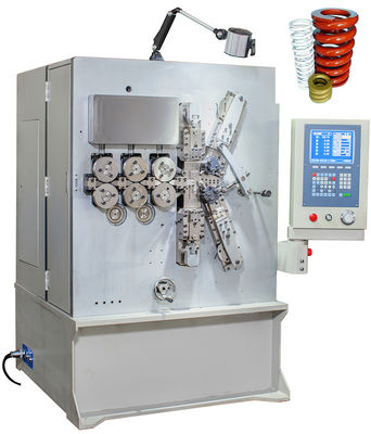 Altı Eksen Gri Beyaz ile Bilgisayarlı CNC Big Sıkıştırma Bahar Kıvrılma Makinesi