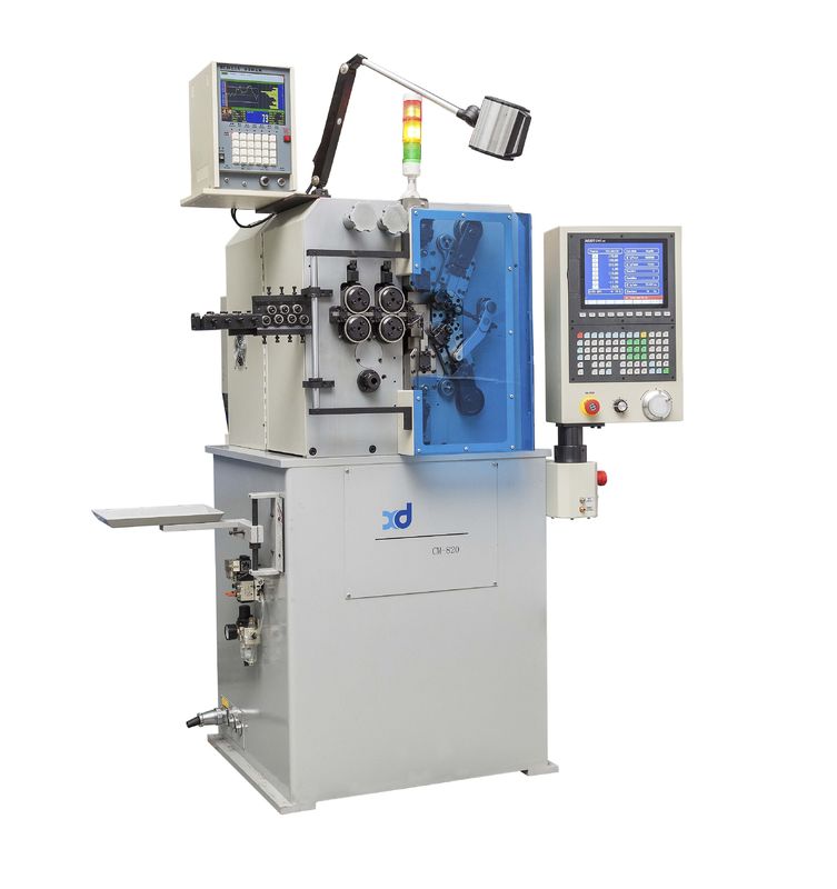 0.5 ~ 2.0mm Sekiz Eksenli CNC Bahar Sarma Makinesi, Yüksek Hassasiyetli, Üretim Hızı 700 adet / dak,% 50 Manuel Çalışma Kaydedilmiş