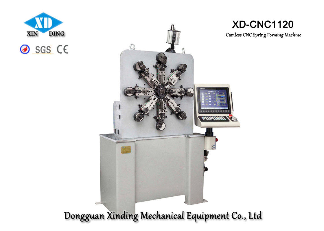XD-1120 Tel Çapı 0.2 ila 2.3mm Şekillendirme İçin 11 Eksenli Camless Yay Şekillendirme Makinesi